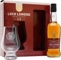Loch Lomond 12 Year Old / Small Bottle / Glass Set Highland Whisky