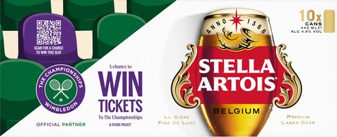 Stella Artois Belgium Premium Lager Beer Cans...