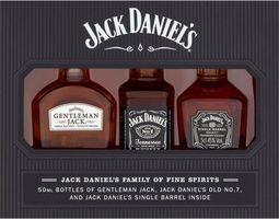 Jack Daniels Family Whiskey Gift Set 3 x