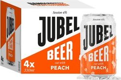 JUBEL Beer cut with Peach 4x330ml