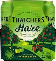 Thatchers Haze Cloudy Cider 4 x 440ml