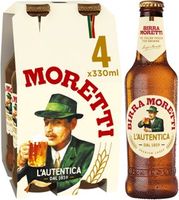 Birra Moretti Lager Beer Bottles