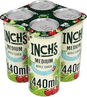 Inch's Medium Apple Cider Can 4x440ml