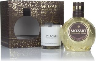 Mozart Gold Chocolate Cream Liqueur Gift Pack with Glass Liqueurs