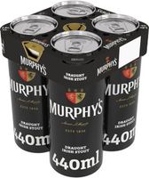 Murphy's Draught Irish Stout Can 4x440ml