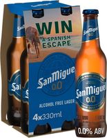 San Miguel Alcohol Free Lager Beer 4x330ml