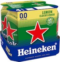 Heineken Alcohol Free Lemon Elderflower Lager 4x330ml