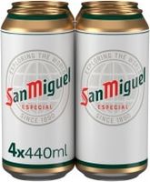 San Miguel Especial Lager Beer Can 4x440ml