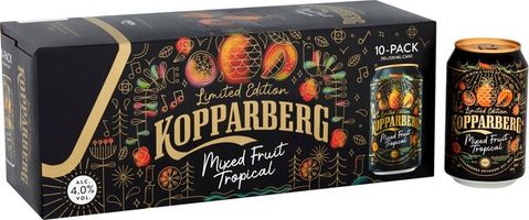 Kopparberg Mixed Fruit Tropical Cider 10x330ml cans