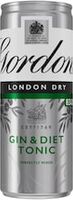 Gordons & Slimline Tonic 250Ml