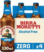 Birra Moretti Premium Lager Alcohol Free 4x33...