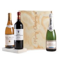 Luxury Merry Christmas Mixed Wine Gift Trio