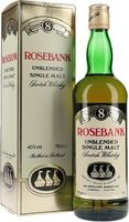 Rosebank 8 Year Old / 3 Stills Label Lowland Single Malt Scotch Whisky