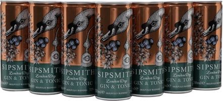 Sipsmith Gin & Tonic / Case of 12 Cans