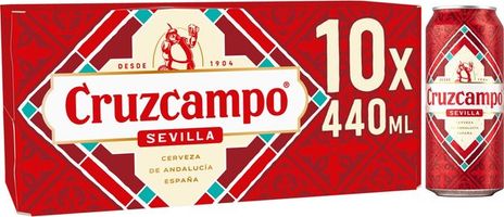 Cruzcampo Lager Beer Cans