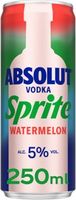 Absolut Vodka & Sprite Watermelon Pre Mixed Can 250ml