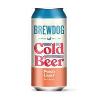 BrewDog Cold Beer Peach Lager (per 440ml Can)
