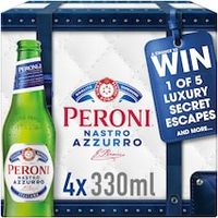 Peroni Nastro Azzurro Premium Lager 4x330ml