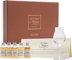 18 Year Old Single Malt Scotch Whisky Tasting Set With Glass / 5x3cl Single Whisky