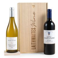 Luxury Mixed Wine Duo in Wooden Gift Box