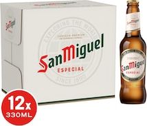 San Miguel Especial Lager Beer Bottle 12x330m...