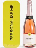 Selfridges Selection Logo-embossed personalised tin and champagne brut rosé