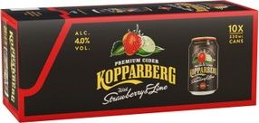 Kopparberg Strawberry & Lime Cans 10x330ml