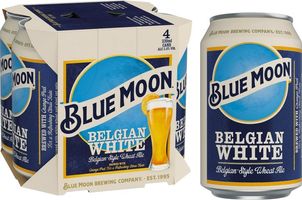 Blue Moon Belgian White American Craft Wheat Beer