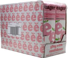 Eager Pink Grapefruit Juice / Case of 8x100cl Cartons