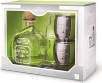 Patron Silver Tequila / Mule Mugs Gift Set