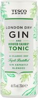 Tesco Gin & Low Calorie Tonic 250Ml