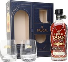 Brugal 1888 Double Aged Rum Glasses Set