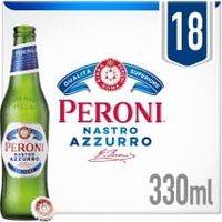 Peroni Nastro Azzurro Beer Lager Bottles 18x3...