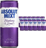 Absolut Mixt Blueberry & Lime 12 x