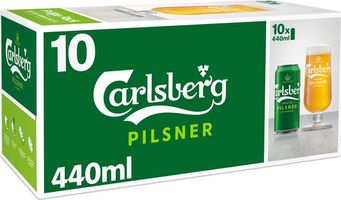 Carlsberg Pilsner Danish Lager Beer Cans