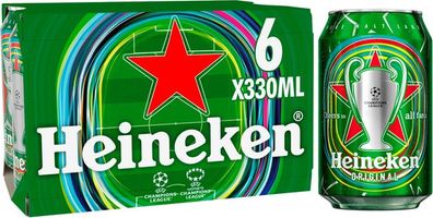 Heineken Premium Lager Beer 6x330ml