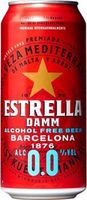 Estrella Damm Premium Lager Alcohol Free 0.0% 4x440ml