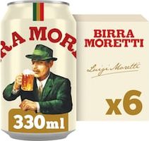 Birra Moretti Premium Lager 6x330ml