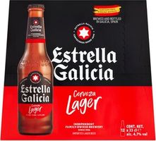 Estrella Galicia Premium Spanish Lager Beer Bottles 4.7%