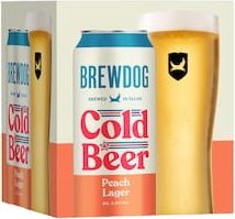BrewDog Cold Beer Peach Lager 4 x440ml