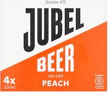 JUBEL Beer cut with Peach 4x330ml