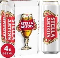 Stella Artois Premium Lager 4 X 568Ml