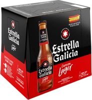 Estrella Galicia Premium Spanish Lager Bottles 12 x 330ml