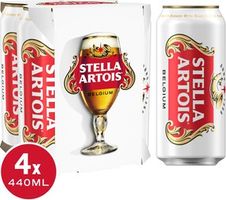 Stella Artois Premium Lager Beer Cans
