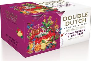Double Dutch Cranberry & Ginger Tonic Water, 6 x