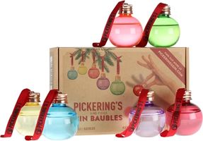 Pickering's Gin Six 5cl Christmas Baubles Set
