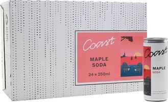 Coast Maple Soda / Case of 24 Cans
