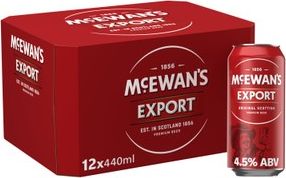 McEwan's Export Premium Scottish Ale 12x440ml