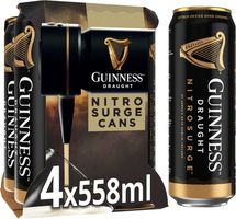 Guinness Draught Nitrosurge Beer 4 X 558Ml