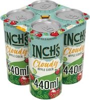 Inch's Cloudy Apple Cider Can 4x440ml